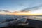 Sunrise at the peak of volcano Teide. Tenerife