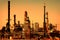 Sunrise at Petroleum Refinery