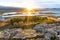 Sunrise at Pingbellir National Park in Iceland