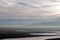 Sunrise reflections on drought stricken Lake Isabella in the southern Sierra Nevada mountains of California