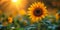 Sunrise Retreat: The Radiant Connection of Sunflowers in a Trans