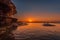 Sunrise on the Rock pool at North Curl Curl Beach, Sydney, Australia