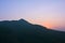 Sunrise from the sacred Popa Mount near Bagan, Myanma