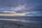 Sunrise on Saler beach, long exposure photography