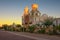 Sunrise at the San Xavier Mission Church in Tucson