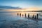 Sunrise at Sandsend Beach in Yorkshire