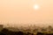 Sunrise scene at Pagoda field in Bagan,Myanmar