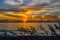 Sunrise with Sea Oats in the Foreground