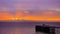 Sunrise with Sea, Penarth Pier and Sky Background