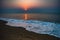 Sunrise at Sea side of Puri beach