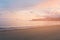 Sunrise seacoast beach natural skyline