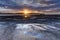 Sunrise Seascape, Reflections and Rock Platform