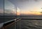 Sunrise Seen on Cruise Ship Deck