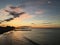 Sunrise in September at Coney Island in Brooklyn, New York, NY.