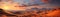 Sunrise Serenade Over Endless Sands, ultra-wide panoramic photograph