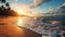 Sunrise Serenade: Tropical Beach Bliss on Display