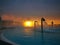 Sunrise at the spa thermal water