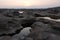 Sunrise stone mountain at Sam Phan Bok ,Grand canyon of Thailand