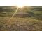 Sunrise in the summer tundra