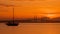 Sunrise and Sunset in Penang Bridge George Town, Penang Malaysia