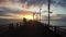 Sunrise and Sunsets - Beautiful sunset over the pier at Tangalooma Island Resort Qld Australia