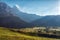 Sunrise in Svaneti with Ushba mountain