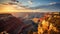 A Sunrise Symphony over the Grand Canyon. Generative Ai