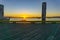 Into the sunrise at Tauranga waterfront