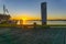 Into the sunrise at Tauranga waterfront