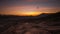 Sunrise time lapse over a desert at Bromo Tengger Semeru National Park, Indonesia