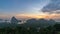 Sunrise time lapse at Samed Nang Chee viewpoint Thailand nature landscape