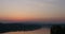 Sunrise Timelape on Danube River in Belgrade Serbia