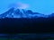 Sunrise Touching Mount Rainier Summit Glaciers