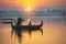 Sunrise at u bein bridge