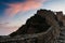 Sunrise under the majesty of the Great Wall