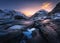 Sunrise in Utakleiv beach, Lofoten, Norway