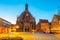 Sunrise view of the Frauenkirche in Nurnberg, Germany.