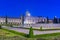 Sunrise view of mosteiro dos Jeronimos through praca do imperio