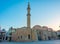 Sunrise view of Neratze Mosque in Greek town Rethimno