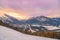 Sunrise View Over A Wintry Banff Lookout