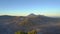 Sunrise at the view point on the Bromo volcano inside the Tengger caldera on the Java Island, Indonesia