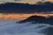 Sunrise view from Poon Hill, Ghorepani Dhaulagiri massif, Himalaya Nepal