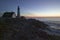 Sunrise view of Portland Head Lighthouse, Cape Elizabeth, Maine