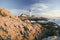 Sunrise view of Portland Head Lighthouse, Cape Elizabeth, Maine