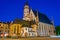 Sunrise view of Saint Thomas church in German town Leipzig