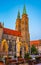 Sunrise view of Sankt Sebaldus church in Nurnberg, Germany