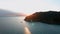 Sunrise view from Skopelos island in Greece.