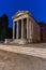 Sunrise view of the Temple of Augustus in Croatian town Pula