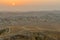 Sunrise view towards the Judaean desert and the Dead Sea