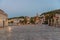 Sunrise view of waterfront of Hvar town in Croatia